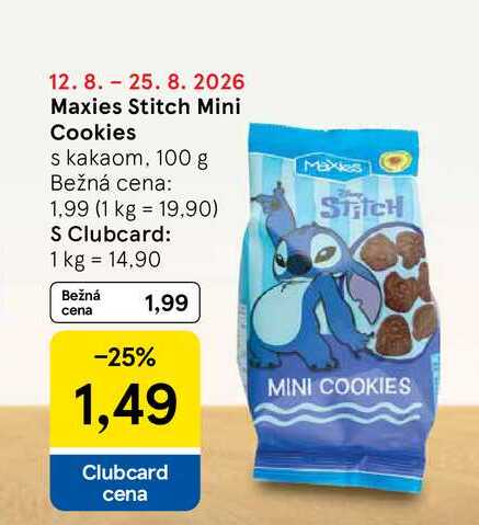Maxies Stitch Mini Cookies s kakaom, 100 g