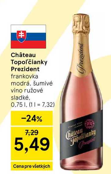Château Topoľčianky Prezident 0.75l