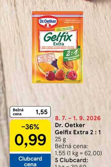 Dr. Oetker Gelfix Extra 2 : 1 25g