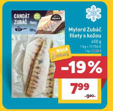 Mylord Zubáč filety s kožou 450 g