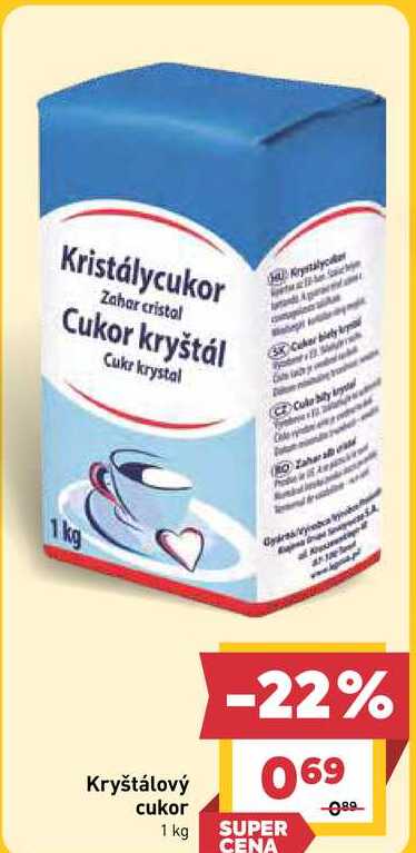 Kryštálový cukor 1 kg