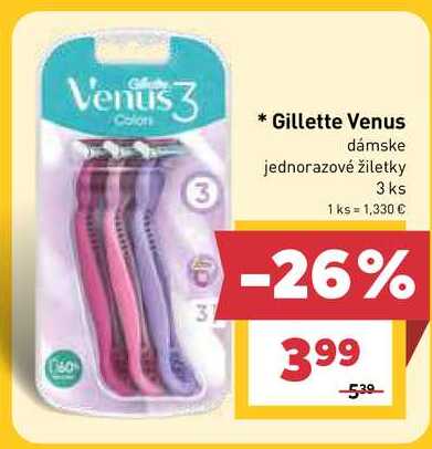 Gillette Venus dámske jednorazové žiletky 3 ks