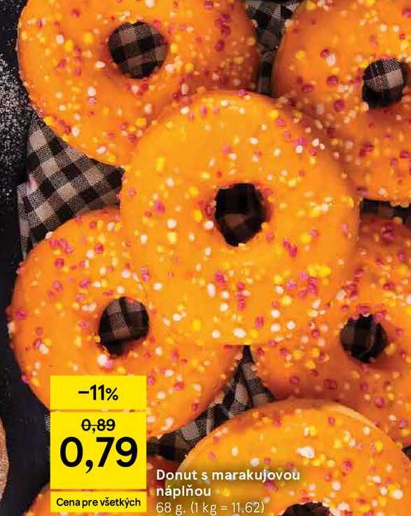 Donut s marakujovou náplňou 68 g