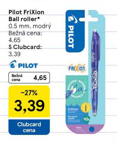 Pilot FriXion Ball roller 0,5 mm, modrý