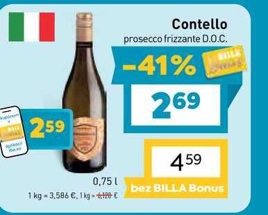 Contello prosecco frizzante D.O.C. 0,75l