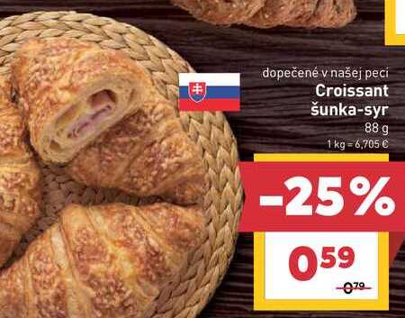 Croissant šunka-syr 88 g