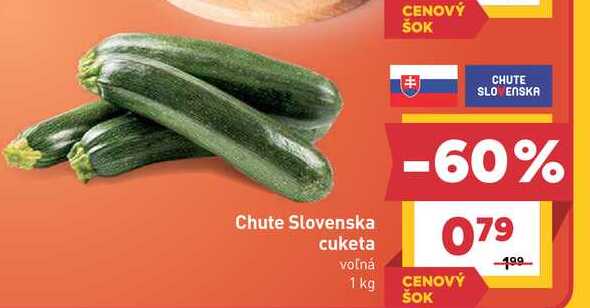 Chute Slovenska cuketa voľná 1 kg