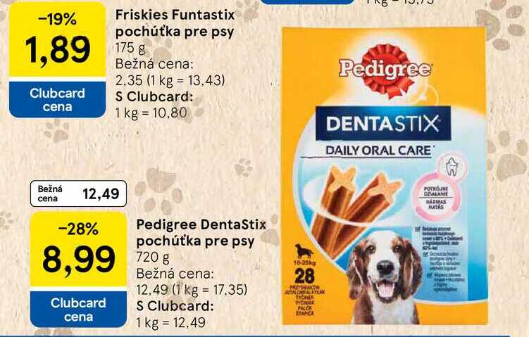 Pedigree Dentastix pochúťka pre psy 720 g 