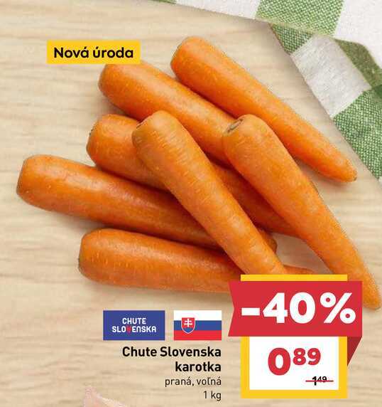 Chute Slovenska karotka praná, voľná 1 kg