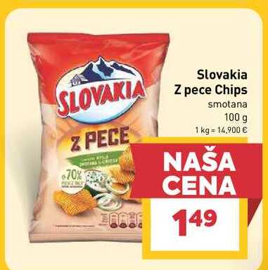 Slovakia Z pece Chips smotana 100 g
