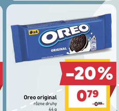 Oreo original rôzne druhy 44 g