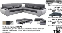 Sedacia súprava ROYAL U