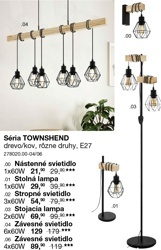 Séria TOWNSHEND-Závesné svietidlo,