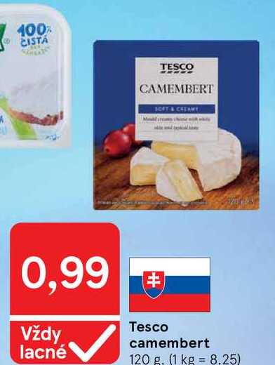 Tesco camembert 120 g