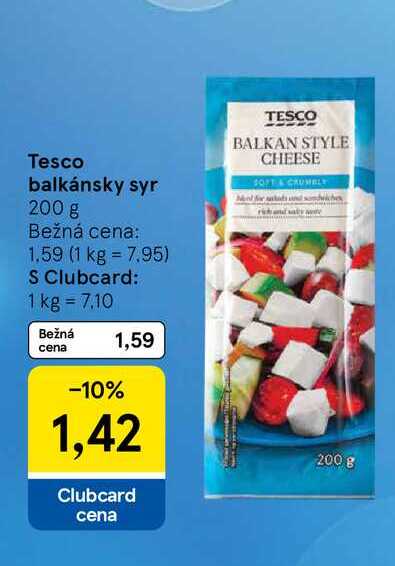 Tesco balkánsky syr 200 g