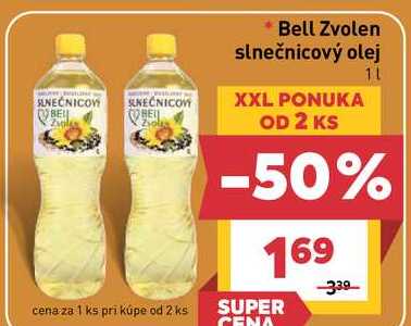 Bell Zvolen slnečnicový olej 1L