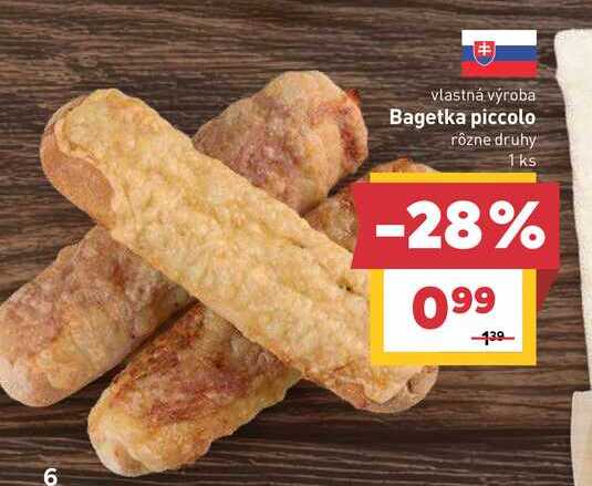 Bagetka piccolo rôzne druhy 1ks