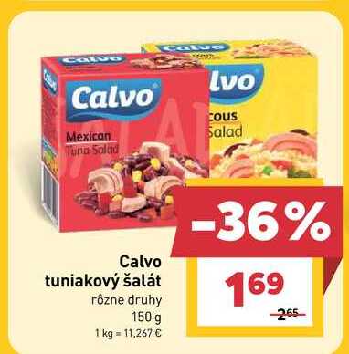 Calvo tuniakový šalát rôzne druhy 150 g