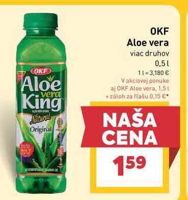 OKF Aloe vera viac druhov 0,5l
