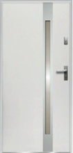 O.K. DOORS OCEĽOVÉ VCHODOVÉ DVERE TEMIDAS INOX P55 BIELE