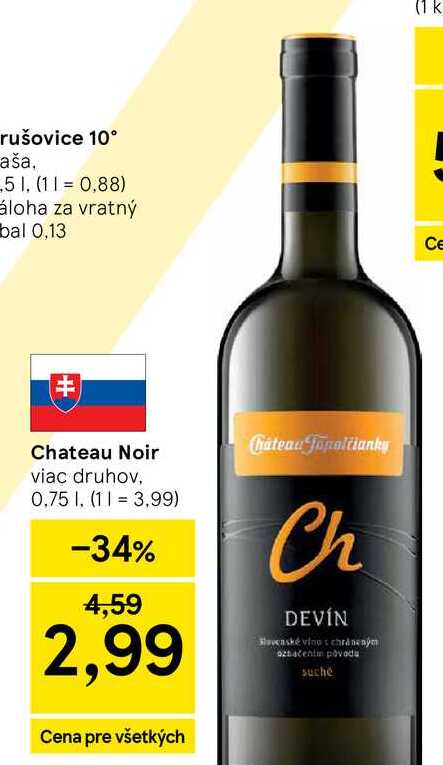 Chateau Noir viac druhov, 0,75l