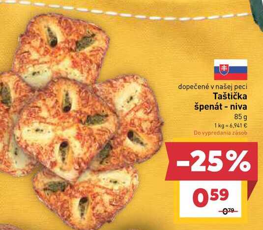 Taštička špenát - niva 85 g