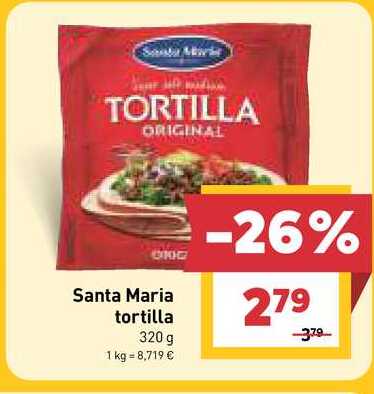 Santa Maria tortilla 320g