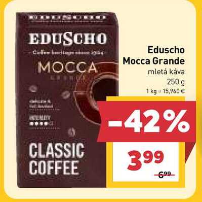 Eduscho Mocca Grande mletá káva 250 g v akcii