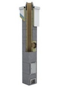 Schiedel komínová zostava Stabil jednoprieduch 90°/p. 200 mm 6 m