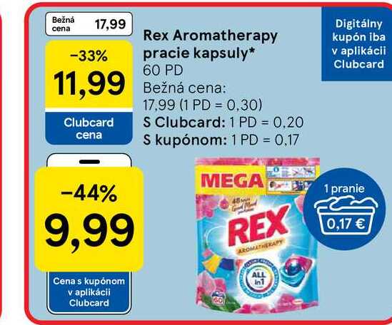 Rex Aromatherapy pracie kapsuly 60 PD