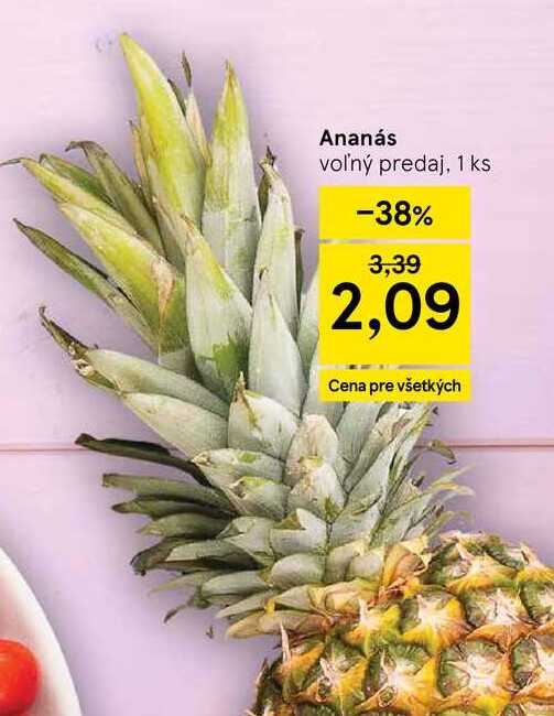 Ananás voľný predaj, 1 ks