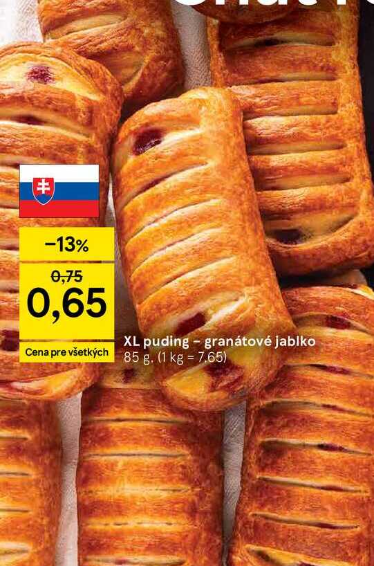 XL puding granátové jablko 85g