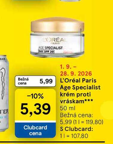 L'Oréal Paris Age Specialist krém proti vráskam 50 ml