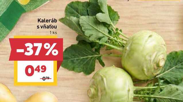 Kaleráb s vňaťou 1 ks