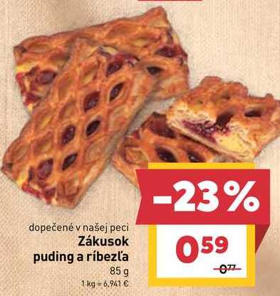 Zákusok puding a ríbezľa 85 g 