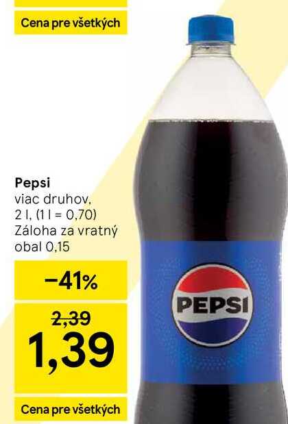 Pepsi 2l v akcii