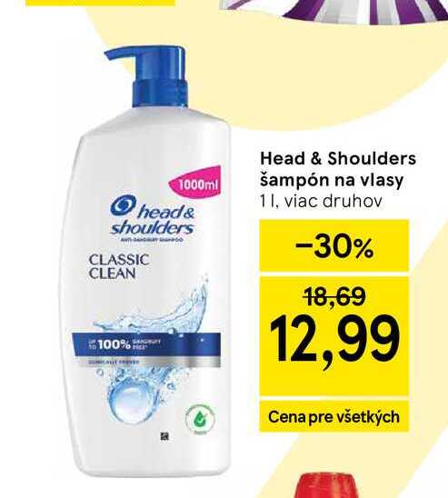 Head & Shoulders šampón 1l