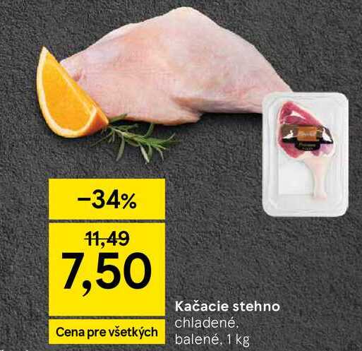 Kačacie stehno chladené, balené, 1 kg