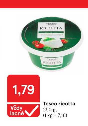 Tesco ricotta 250 g