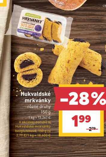 Hukvaldské mrkvanky bezgluténové, 150 g 