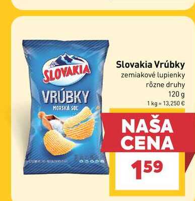 Slovakia Vrúbky zemiakové lupienky 120 g