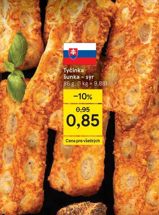 Tyčinka šunka - syr 86 g
