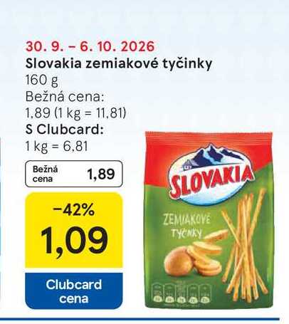 Slovakia zemiakové tyčinky 160 g