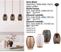 Séria Bidar - Závesné svietidlo