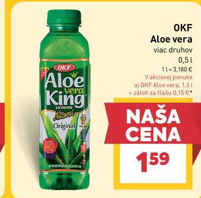 OKF Aloe vera viac druhov 0,5l