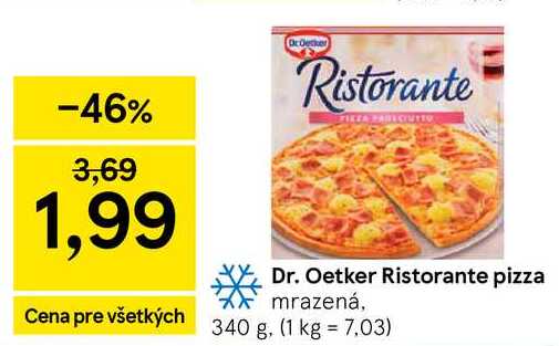 Dr. Oetker Ristorante pizza mrazená, 340 g
