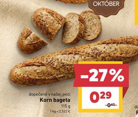 Korn bageta 115 g 