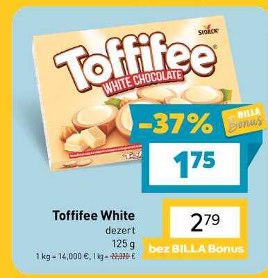 Toffifee White dezert 125 g