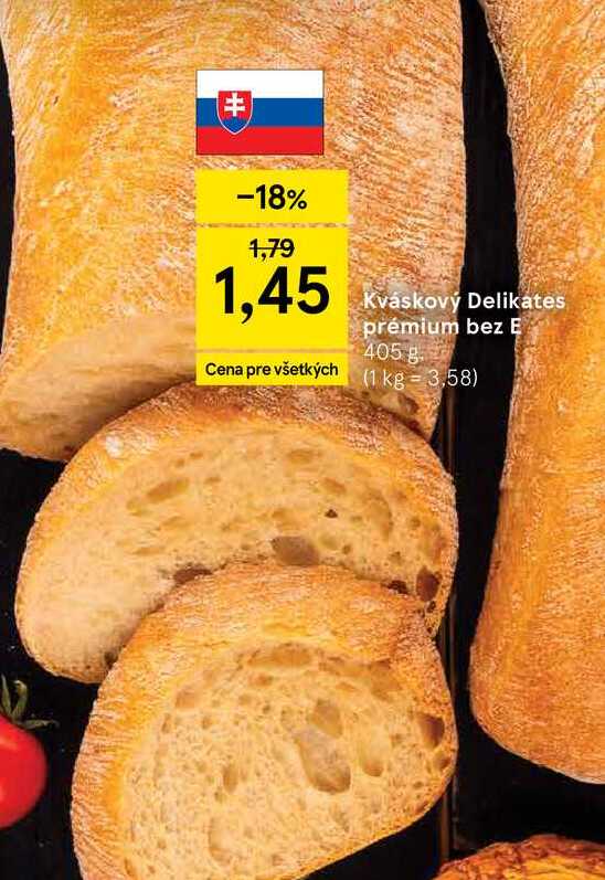Kváskový Delikates prémium bez E 405 g