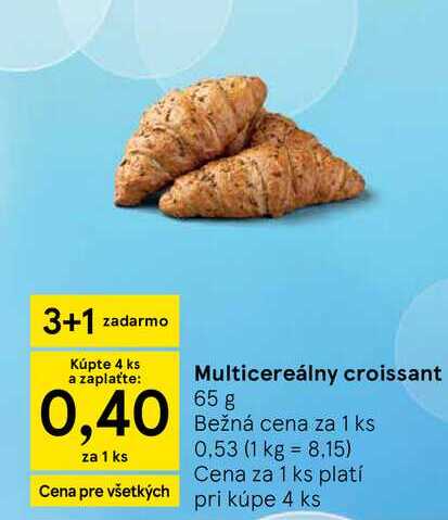 Multicereálny croissant 65 g 